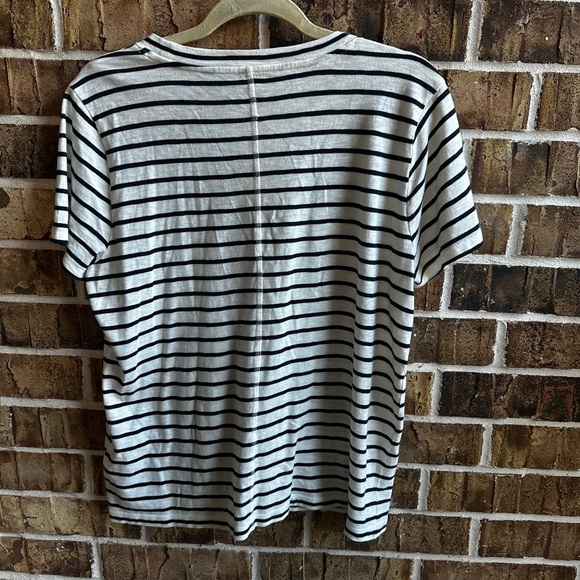 J. Crew Striped T-Shirt - Black and White - Picture 3 of 6